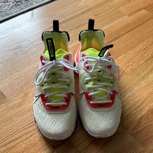 Nike Kids White and Red Sneakers
